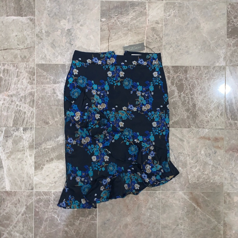 Blue Flounce Skirt (NWT)